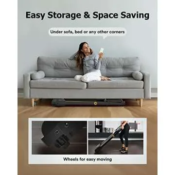 UREVO Compact Folding Treadmill for Home with 12 HIIT Modes