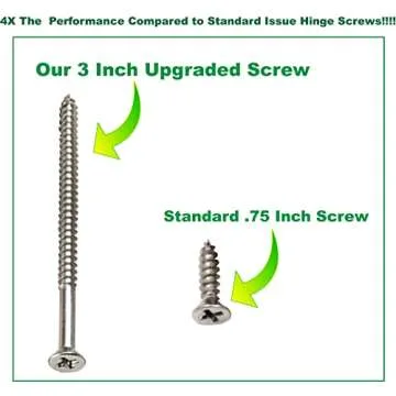 Satin Silver Nickel Wood Screws 9x3 Inch - 24 Pack