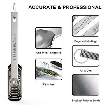 Wildone Measuring Cups & Spoons Set - 21 Premium Stainless Steel Pieces