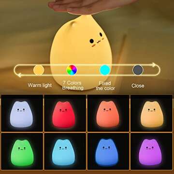 XIFEINIU LED Cat Night Light for Cozy Bedtime Glow