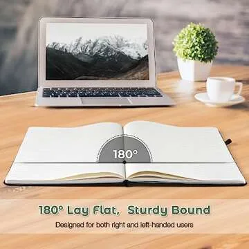 Luxurious Lined Journal Notebook A4 Leather for Writing