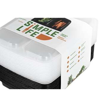 Recipientes de comida apilables y reutilizables - Set de 7