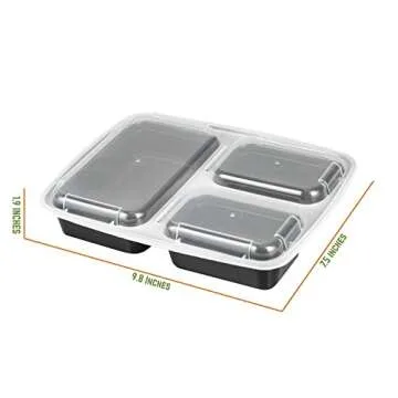 Recipientes de comida apilables y reutilizables - Set de 7