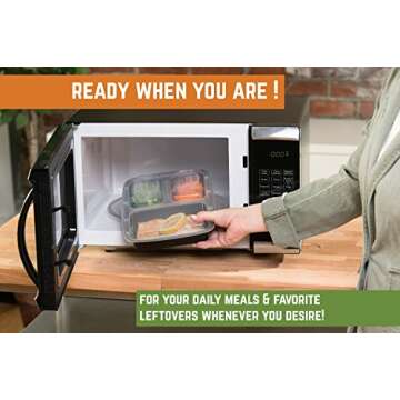 Recipientes de comida apilables y reutilizables - Set de 7