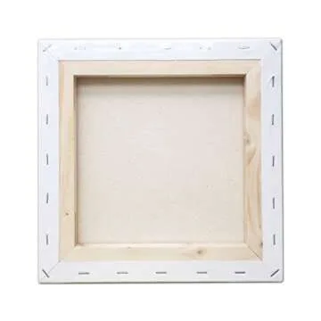 LWR CRAFTS Stretched Canvas 10" X 10" Pack of 6