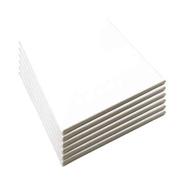 LWR CRAFTS Stretched Canvas 10" X 10" Pack of 6