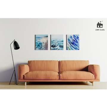 LWR CRAFTS Stretched Canvas 10" X 10" Pack of 6