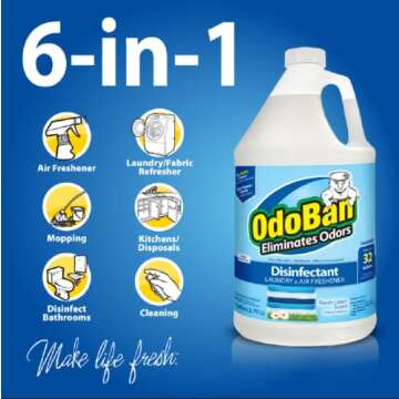 OdoBan Disinfectant Concentrate & Odor Eliminator for All Surfaces