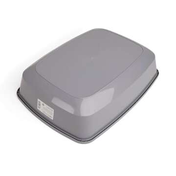 So Phresh Open Cat Litter Box Grey X-Large - Durable & Spacious