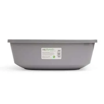 So Phresh X-Large Grey Cat Litter Box for Pets