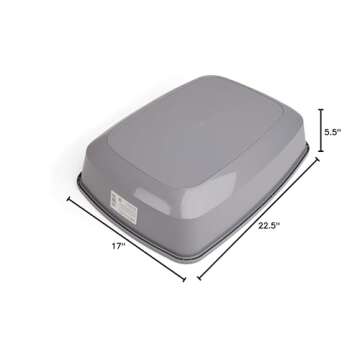 So Phresh X-Large Grey Cat Litter Box for Pets