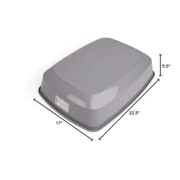 So Phresh X-Large Grey Cat Litter Box for Pets
