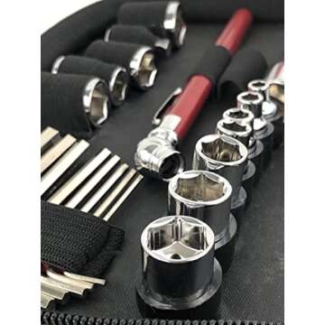 Apollo Tools 56 Piece Compact SAE Auto Tool Set