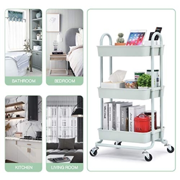 Stylish TOOLF Utility Rolling Cart for Easy Organization