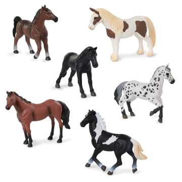 Terra by Battat Horse Figurines - Realistic 6-Piece Set