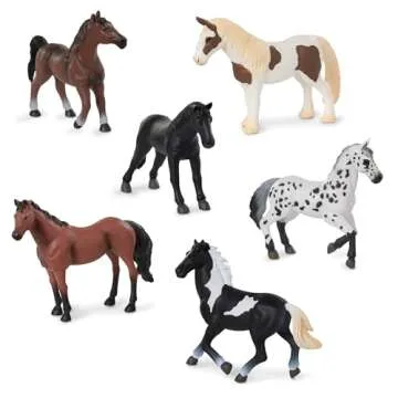 Terra by Battat Horse Figurines - Realistic 6-Piece Set