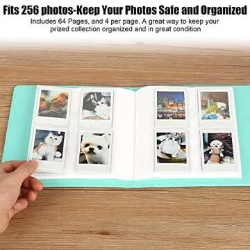 Elegant 256 Pockets Photo Album for Fujifilm Instax Mini