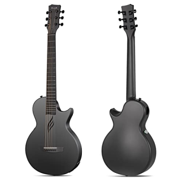 Enya NOVA GO SP1 Carbon Fiber Travel Guitar - Acoustic Electric with Built-in Effects and Accessorie...