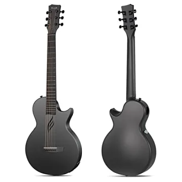 Enya NOVA GO SP1 Carbon Fiber Travel Guitar - Acoustic Electric with Built-in Effects and Accessorie...