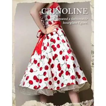 Dresstells Womens Vintage Rockabilly Petticoat Skirt Tutu 1950s Underskirt Ivory S/M