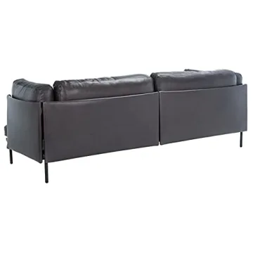 Luxurious SAFAVIEH Couture Leather Sofa - Fully Assembled
