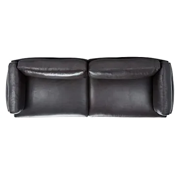 Luxurious SAFAVIEH Couture Leather Sofa - Fully Assembled