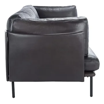 Luxurious SAFAVIEH Couture Leather Sofa - Fully Assembled