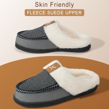 Men's Memory Foam Slippers - Plush Comfort & Support