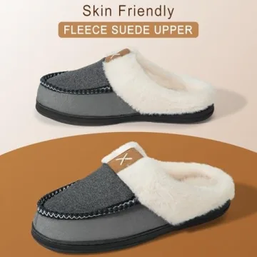 Men's Memory Foam Slippers - Plush Comfort & Support