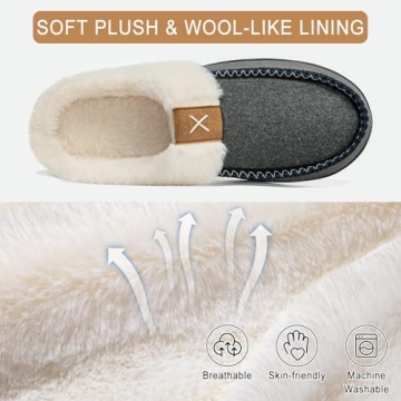 Men's Memory Foam Slippers - Plush Comfort & Support