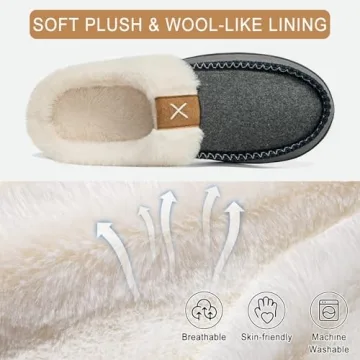 Men's Memory Foam Slippers - Plush Comfort & Support