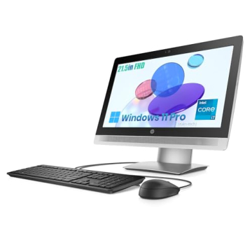 HP ProOne 600 G2 AIO 21.5" FHD All-in-One Desktop Computer with Intel Core i7-6700, 16GB RAM, and 25...