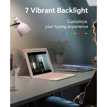 GreenLaw Keyboard Case for iPad 9th Gen - Pink