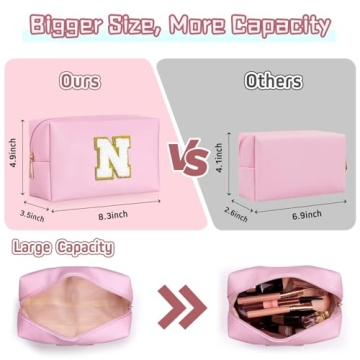 Trendy Preppy Makeup Bag - Perfect Christmas Gifts