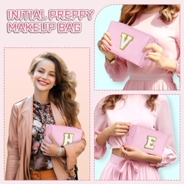 Trendy Preppy Makeup Bag - Perfect Christmas Gifts