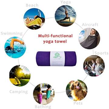 Nousion Hot Yoga Hand Towel - Microfiber for Ultimate Absorbency