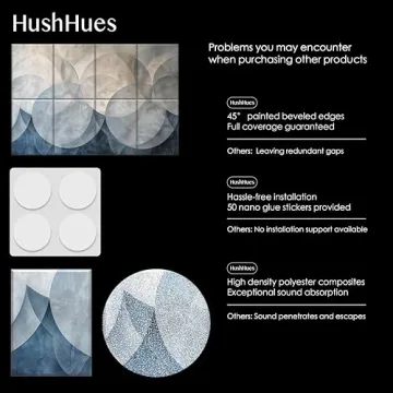 HushHues Soundproof Acoustic Panels for Studios & Offices
