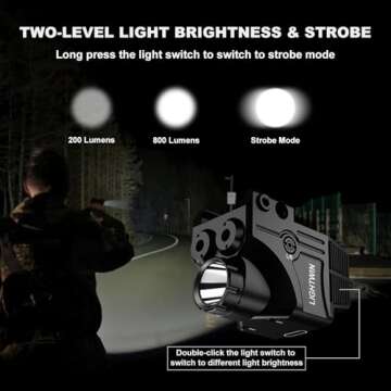 3 in 1 Green Purple Laser Light Tactical Combo