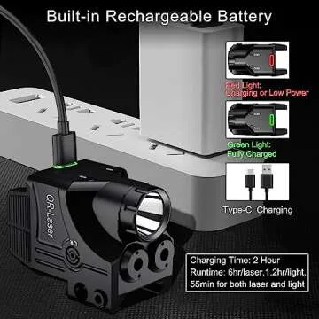 3 in 1 Green Purple Laser Light Tactical Combo