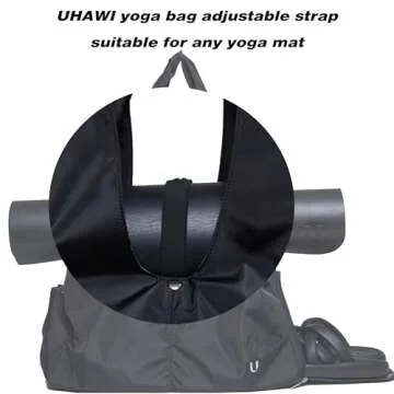 Uhawi Yoga Gym Bag with Mat Holder and Wet Dry Storage