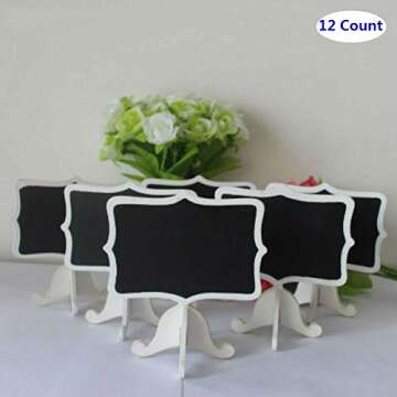 Mini Rectangle Chalkboards for Weddings and Events