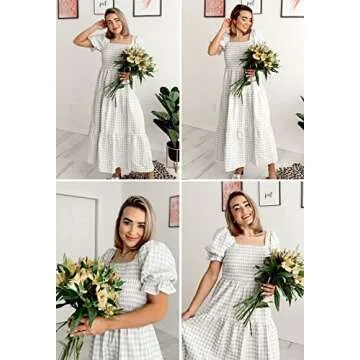 ZESICA Women's Bohemian Summer Midi Dress for 2025