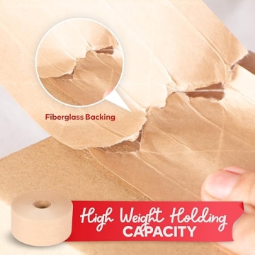 XFasten 375ft Water Activated Packing Tape for Shipping