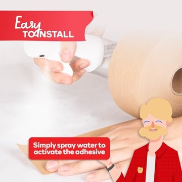 XFasten 375ft Water Activated Packing Tape for Shipping