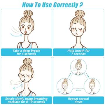 Solaradgy Breathing Necklace for Anxiety Relief and Meditation