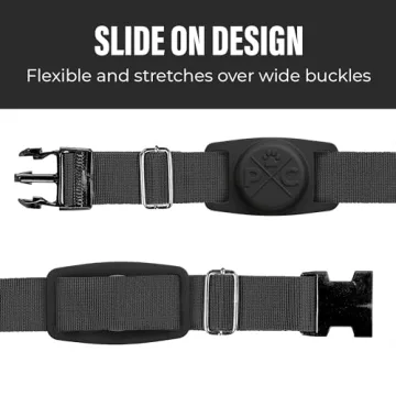 Pup Culture AirTag Dog Collar Holder for Tracking Pets
