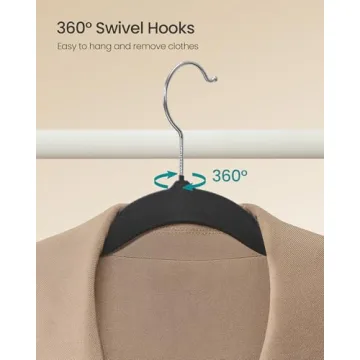 SONGMICS Velvet Hangers - Non-Slip, Space-Saving 100 Pack