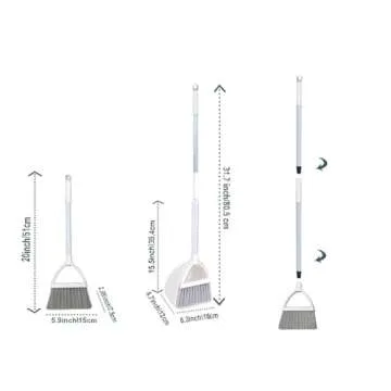 Xifando Mini Broom with Dustpan Set for Kids