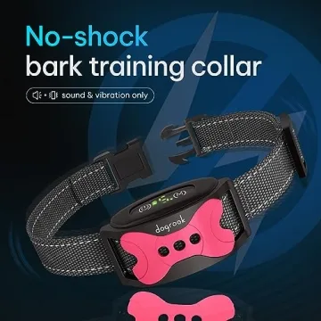 DogRook No Shock Dog Bark Collar for All Breeds - 12-110lbs