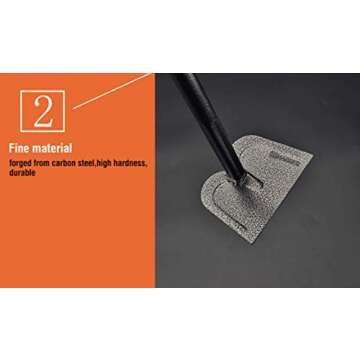 Edward Tools Carbon Steel Hand Hoe